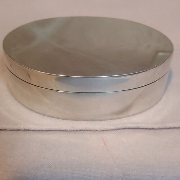 Nobleman Pewter Oval Box pill box trinket jewelry ring box - Picture 10 of 11